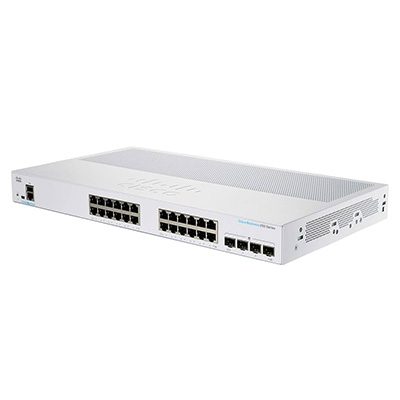 CBS250-24T-4X Cisco Business 250 Switch, 24 10/100/1000 ports, 4 10 Gigabit SFP+
