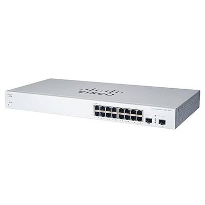 Cisco CBS220-16P-2G-EU 16 Ports PoE 2x1G SFP Smart Switch