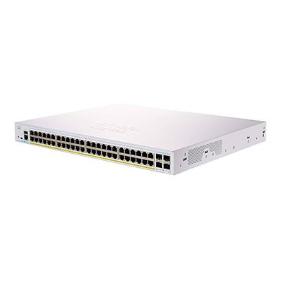 Cisco CBS350-48FP-4X-EU Business Managed Switch, 48-port PoE+, Full PoE (740W), 4x10G SFP+