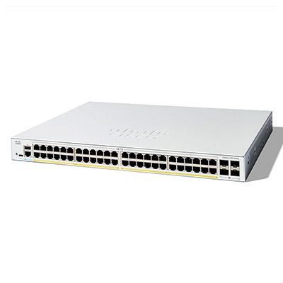 Cisco Catalyst 1200-48P-4G Smart Switch, 48-port GE, PoE, 4x10G SFP+, (C1200-48T-4X)