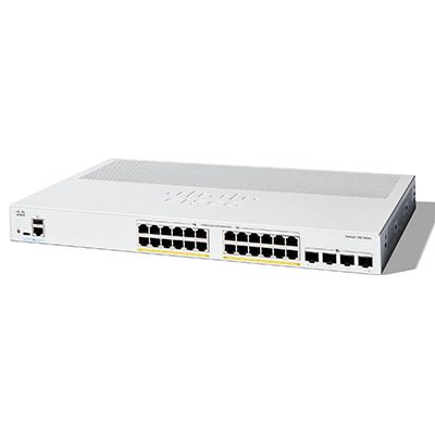 Cisco Catalyst 1300-24FP-4X Managed Switch, 24-port GE, Full PoE, 4x10G SFP+ (C1300-24FP-4X)