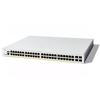 Cisco Catalyst 1300-48FP-4X Managed Switch, 48 Port GE, Full PoE, 4x10GE SFP+ (C1300-48FP-4X)