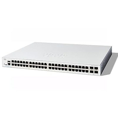 Cisco Catalyst 1300-48P-4X Managed Switch, 48 Port GE, Full PoE, 4x10GE SFP+ (C1300-48P-4X)