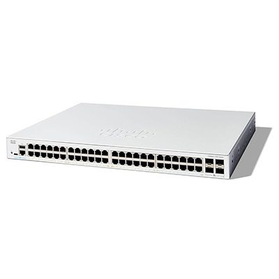 Cisco Catalyst 1300-48T-4X Managed Switch, 48 Port GE, Full PoE, 4x10GE SFP+ (C1300-48T-4X )