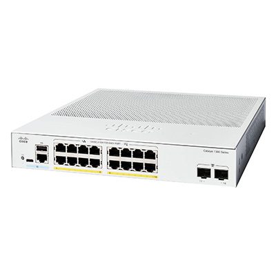 Cisco Catalyst 16-Port Gigabit PoE+ Switch C1300-16P-2G