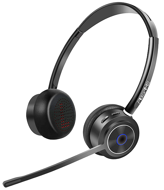 FIBERME FBH32D DUO Bluetooth Headset with ENC – 22H Talk Time