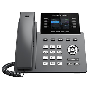Grandstream GRP2624 IP Phone – 8 Lines, Wi-Fi 6, Bluetooth, PoE Carrier-Grade SIP Phone for Business