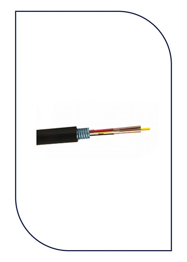PL-FOC12S-OM3.jpg ProLink PL‑FOC12S‑OM3 — Single Armor Central Loose Tube Fiber Cable, 12‑Core, OM3 Multimode (50/125 µm, ~10 mm OD)