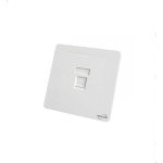 ProLink PL‑FP1‑UK — 1‑Port UK Type Faceplate (White)