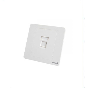 ProLink PL‑FP1‑UK — 1‑Port UK Type Faceplate (White)