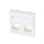 ProLink PL‑FP2‑CLIP — Clip Adapter 2‑Port (White, 45 × 45 mm)