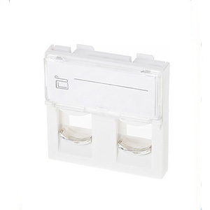 ProLink PL‑FP2‑CLIP — Clip Adapter 2‑Port (White, 45 × 45 mm)