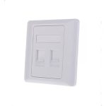 ProLink PL‑FP2‑UK — 2‑Port UK Type Faceplate (White)