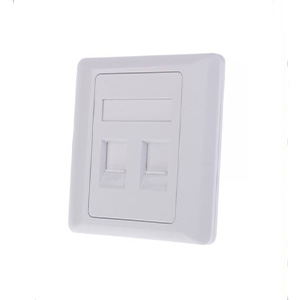 ProLink PL‑FP2‑UK — 2‑Port UK Type Faceplate (White)