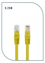 ProLink PL-PC-U6-0.25Y — CAT6 UTP Patch Cord, 0.25M, LSZH Yellow