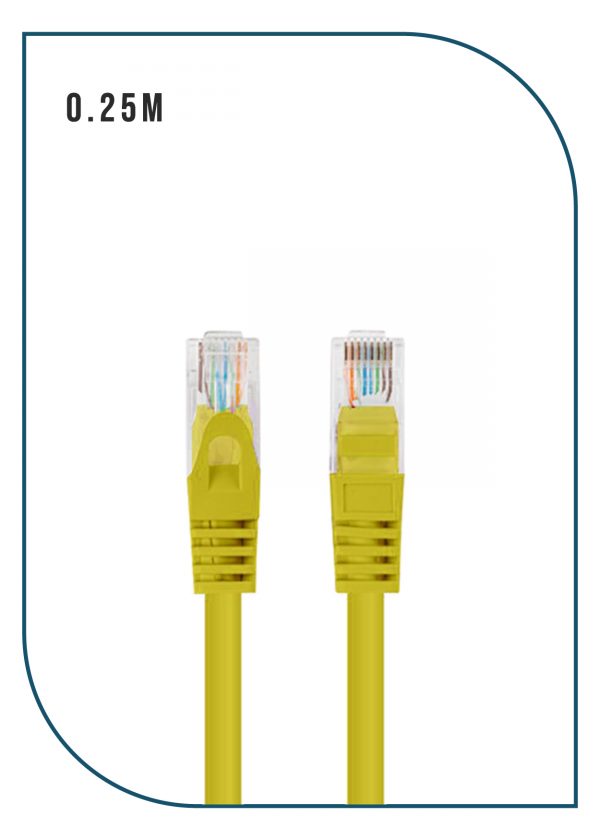 PL-PC-U6-0.25Y-1.jpg ProLink PL-PC-U6-0.25Y — CAT6 UTP Patch Cord, 0.25M, LSZH Yellow