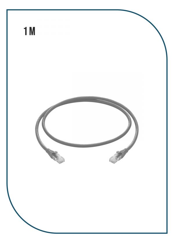 PL-PC-U6-1G-1.jpg ProLink PL-PC-U6-1G — CAT6 UTP Patch Cord, 1M, LSZH Gray