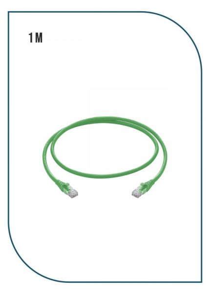 ProLink PL-PC-U6-1GN — CAT6 UTP Patch Cord, 1M, LSZH Green