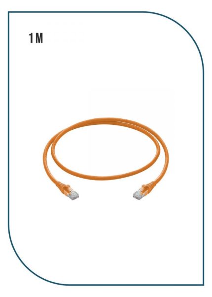 ProLink PL-PC-U6-1OR — CAT6 UTP Patch Cord, 1M, LSZH Orange