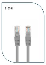 ProLink PL‑PC‑U6A‑0.25G — CAT6A U/UTP Patch Cord, 0.25 m, LSZH Gray