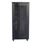 PR-FV6127 ProRack 27U 600*1000Standing network rack with vented door,4 fans, 1 shelf and 1 PDU 8 outlet PR-FV6127