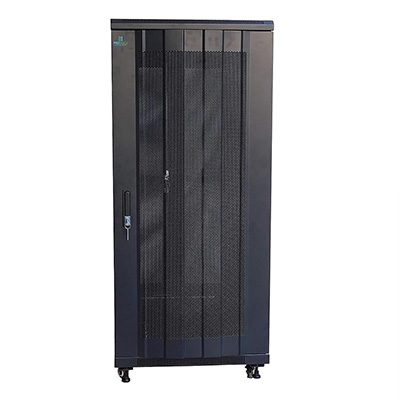 PR-FV6127 ProRack 27U 600*1000Standing network rack with vented door,4 fans, 1 shelf and 1 PDU 8 outlet PR-FV6127