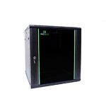 PR-W6406 ProRack 6U 600*450Wall mount cabinet with glass door, 1 fan, 1 shelf and 1 PDU 6 outlet PR-W6406