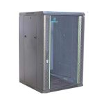 PR-W6612 ProRack 12U 600*600Wall mount cabinet with glass door, 1 fan, 1 shelf and 1 PDU 6 outlet