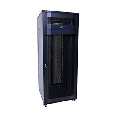 ProRack PR-FV8147  47U 800 1000 Standing server rack with vented door, 4 fans, 1 shelf and 1 PDU 8 outlet