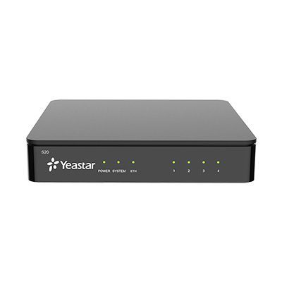 Yeastar S20 Hybrid IP PBX (YS-S20-SO) Bundle 1 FXO + 1 FXS | 20 Users | Small Business VoIP PBX