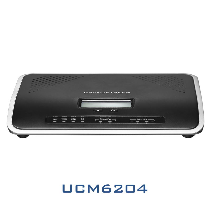 Grandstream UCM6204 IP PBX – 4 FXO, 2 FXS, 500 Users VoIP PBX System