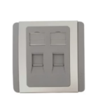 D-LINK Faceplate Double UK GRAY/NFP-0GRY21