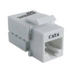 Premium-Line 106111010 Category 6 90° Unshielded Keystone Jack, Dual Type IDC, White