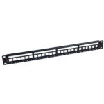 Premium Line 176122412 Category 6 24port Unshielded Patch Panel, Dual Type IDC
