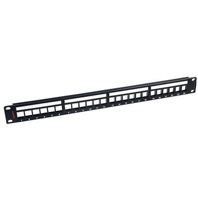 Premium Line 176122412 Category 6 24port Unshielded Patch Panel, Dual Type IDC