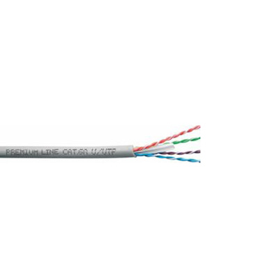 Premium Line 209142225 Category 6A U/UTP Installation Cable, 500m Reel, LSOH, 500 MHz, Grey