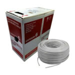 Premium-Line Category 6 U/UTP Installation cable 23awg , 305 m Box, PVC, Grey - 206141115