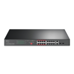 TL-SL1218MP 16-Port 10/100 Mbps + 2-Port Gigabit Rackmount Switch with 16-Port PoE+