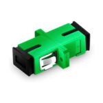 Premium Line SC/APC Simplex SM Adapter, Zirconia Ceramic Sleeve, GREEN