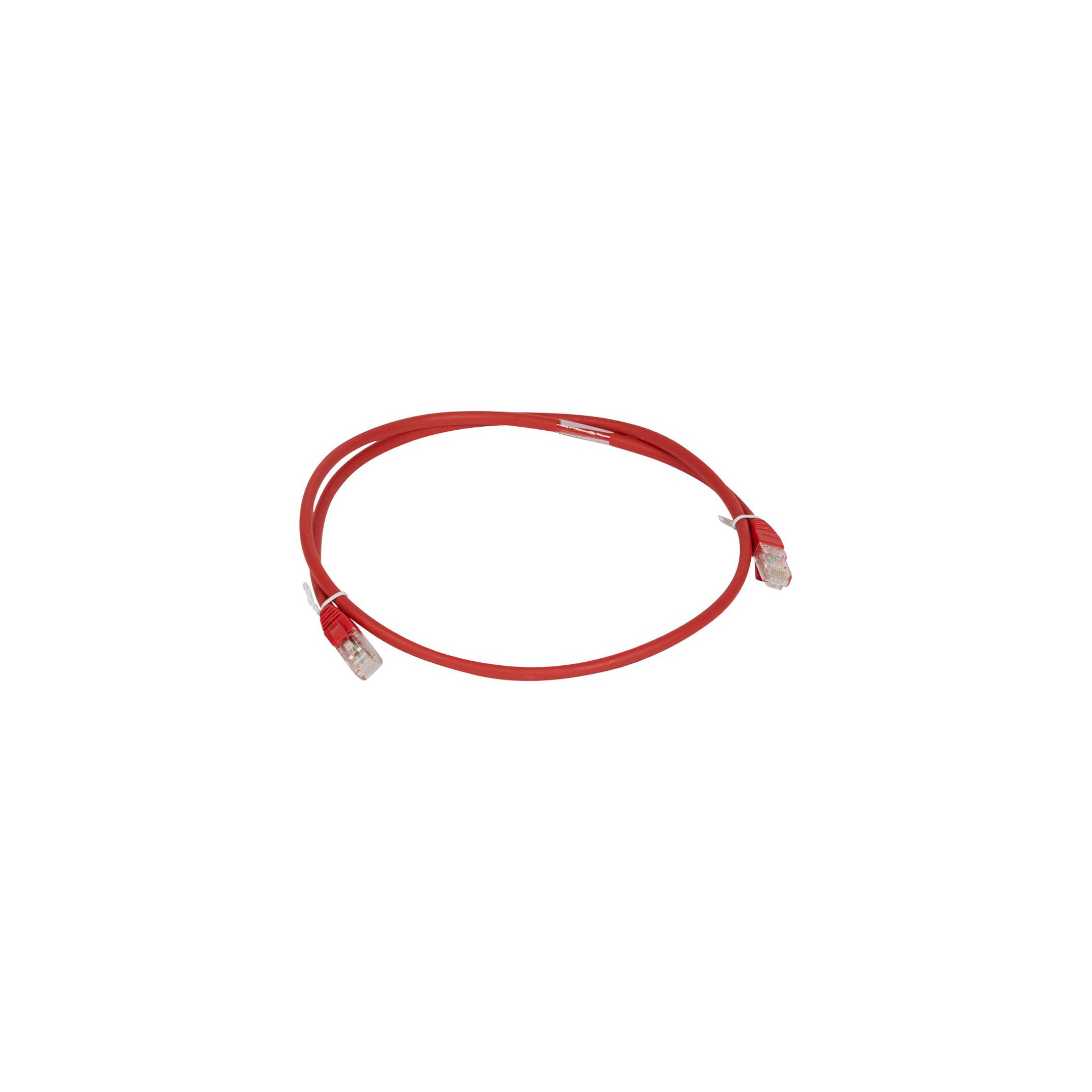 Cat.6-U-UTP-Patch-Cord-molded-Snag-Proof-PVC-1m-Red Premium Line Cat.6, U/UTP patch cord, molded, Snag Proof , PVC , 1m length, Red - Image 1