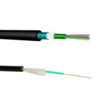 Premium Line FO access building cable, unitube, w/glass yarn strength member, MM OM4, 12C, PE