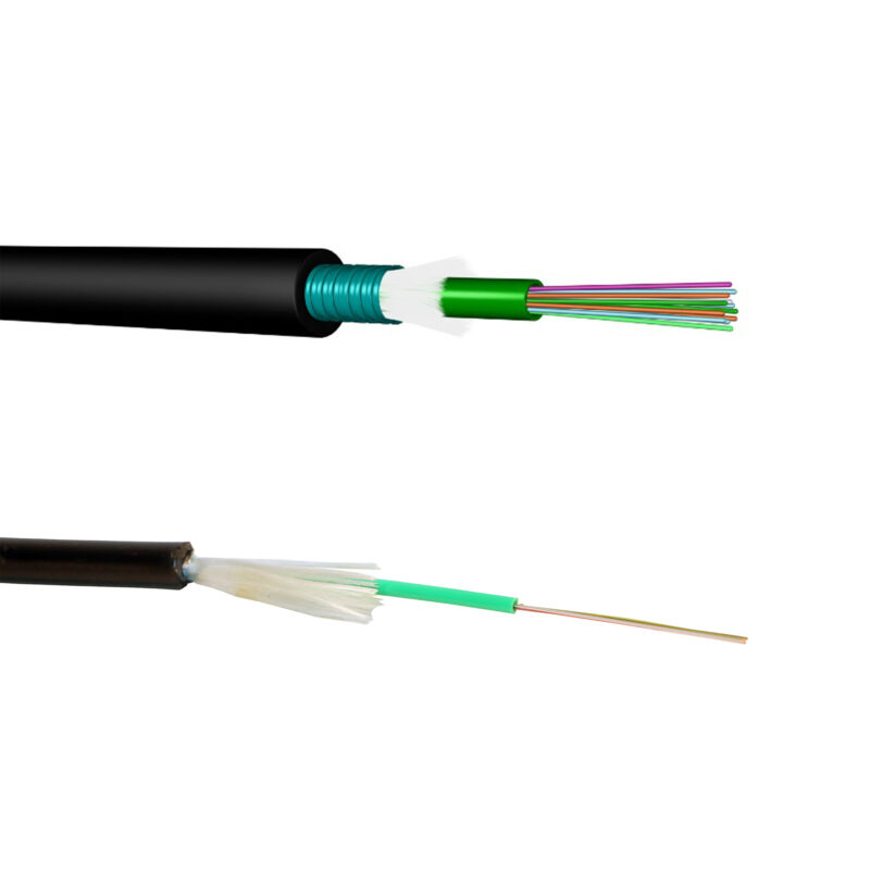 Premium Line FO access building cable, unitube, w/glass yarn strength member, MM OM4, 12C, PE
