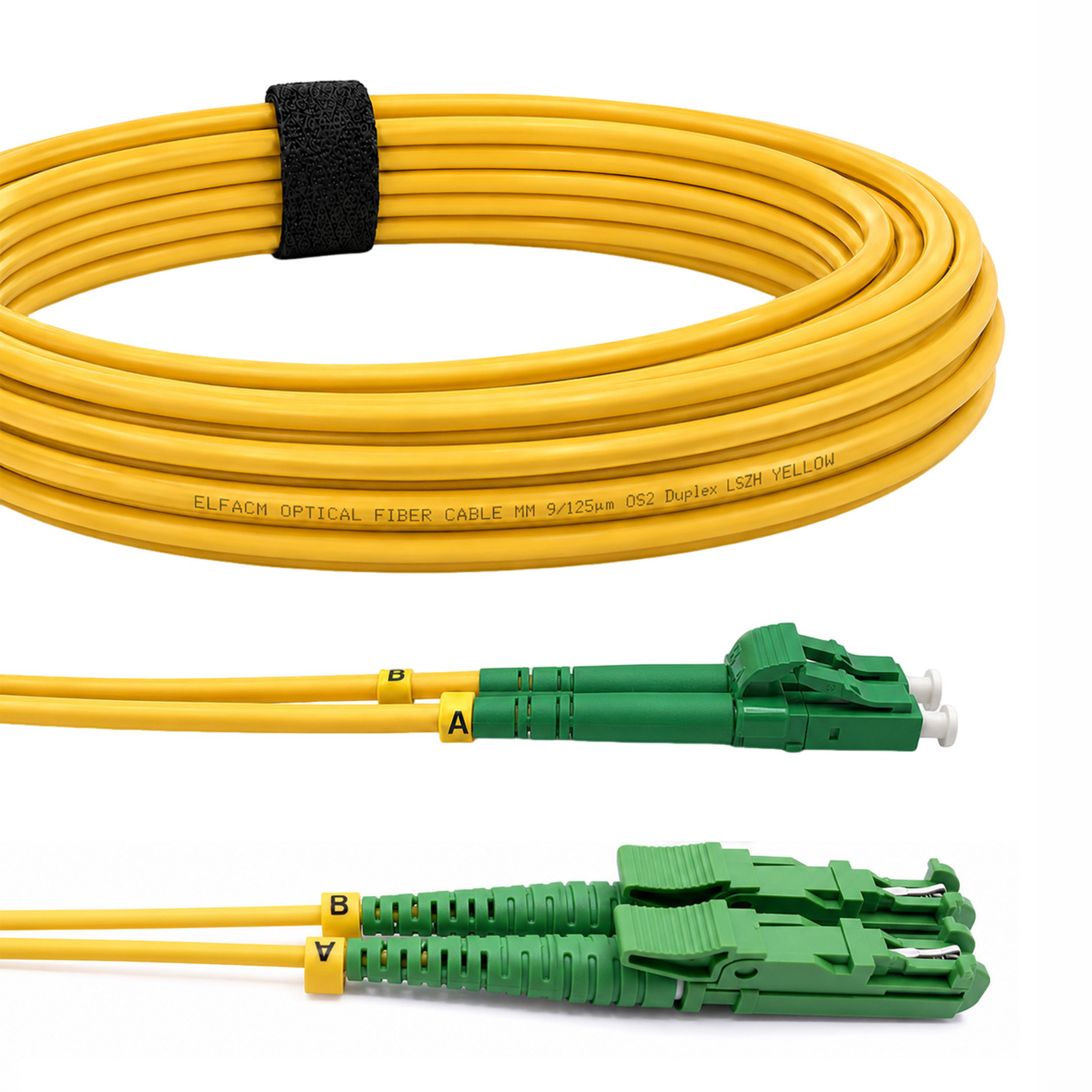 PL-LC-APC-LC-APC-S-OS2-3 ProLink PL-LC/APC-LC/APC-S-OS2-3 — Prolink F/O Jumper Cord LC/APC-LC/APC OS2 Simplex-3M - Image 1