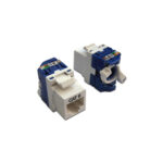 Premium Line Cat.6 180° Unshielded Toolless Keystone Jack, with rotation locking